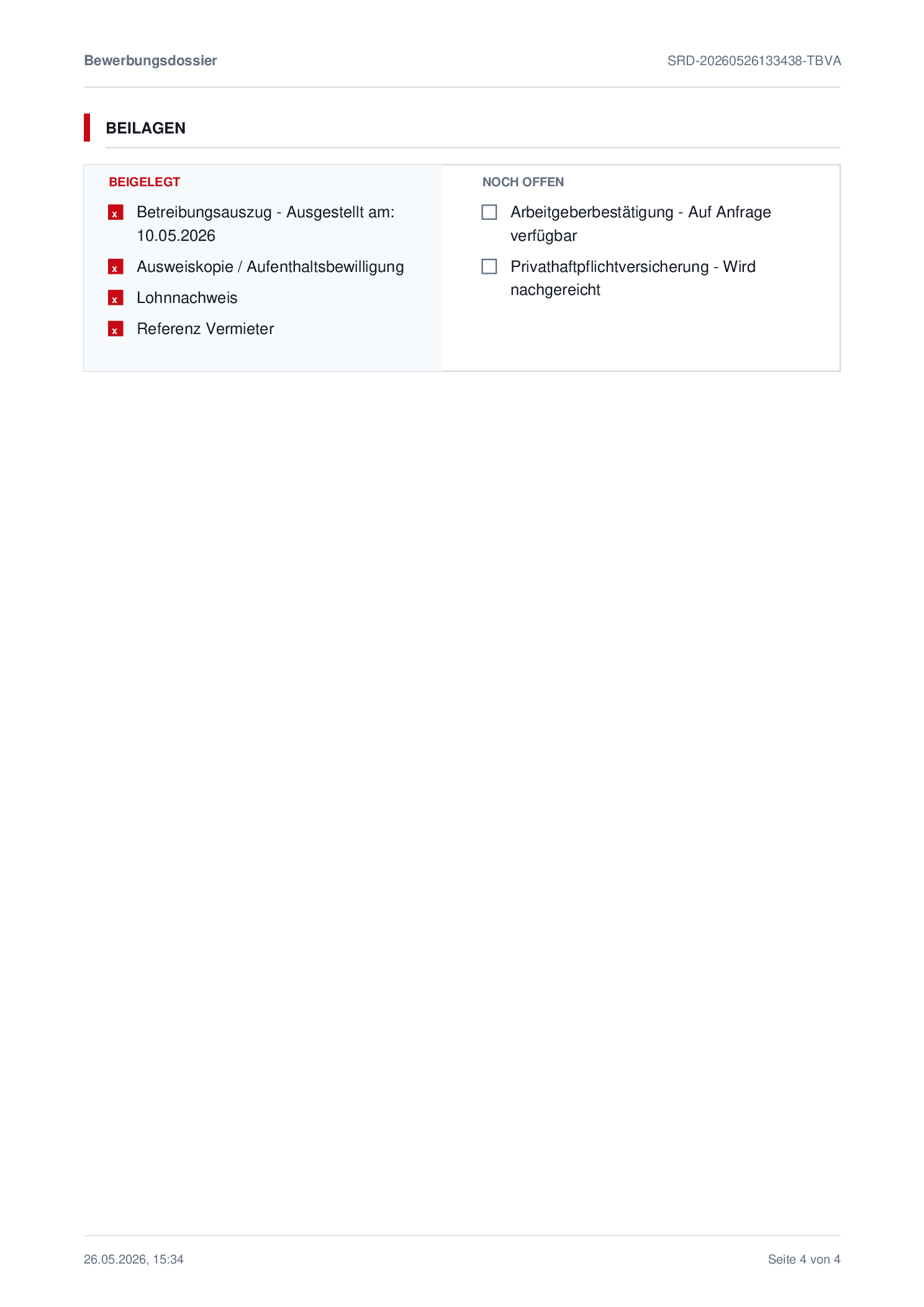 Checkliste